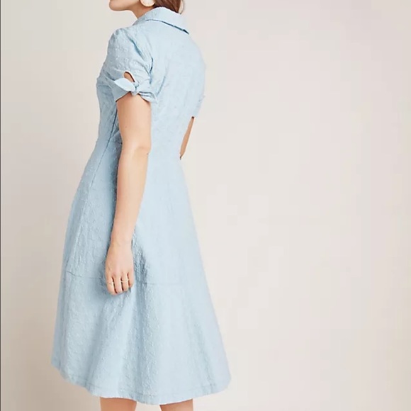 Gal meets glam for Anthropologie | Judith eyelet tie sleeves blue midi dress 🌸 - Picture 11 of 11